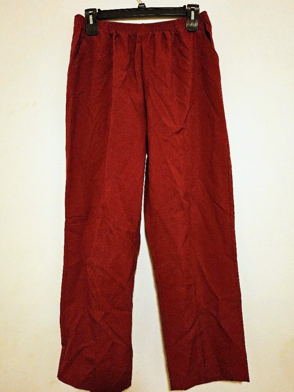 Sara Morgan Burgundy Pull On Straight Leg Pants Size 18